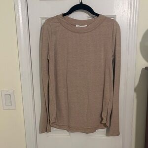 Tan Long Sleeve Top